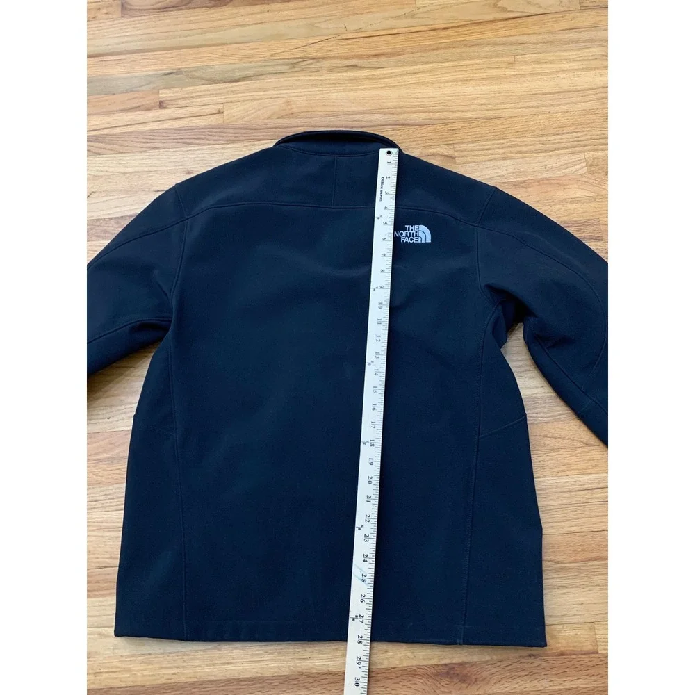 The North Face Men's Black Soft Shell Jacket‎ L Full Zip Outdoor Hiking Trail
